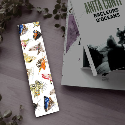 Marque page de papillons, illustrations naturalistes, Marine Capitaine
